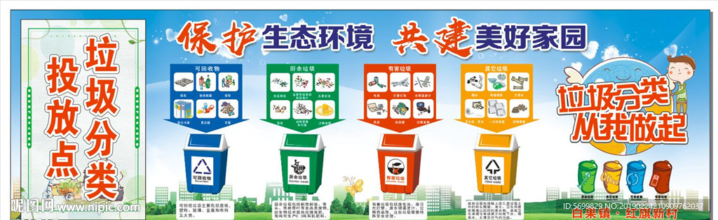 垃圾分类投放点