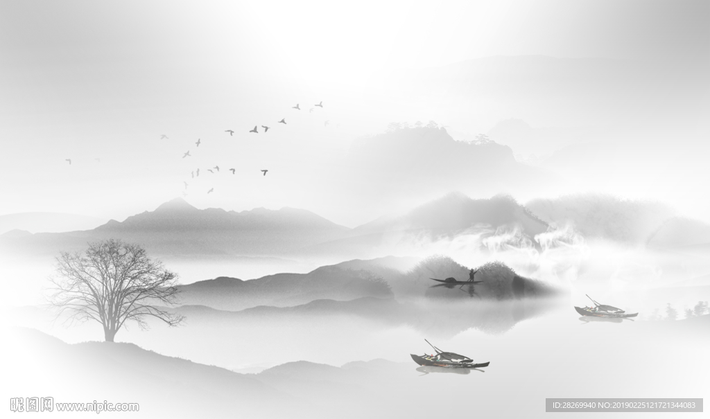 新中式背景墙