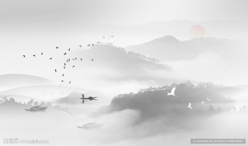 新中式背景墙