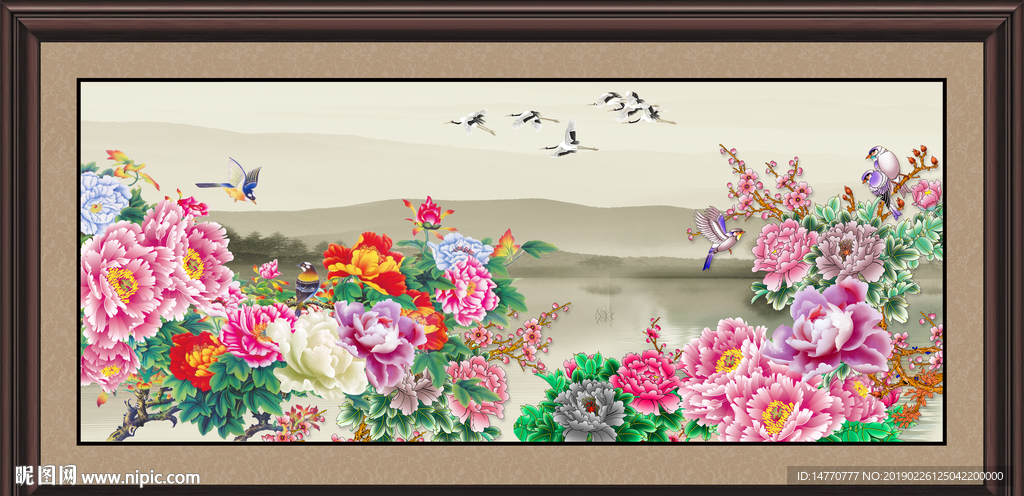国画牡丹