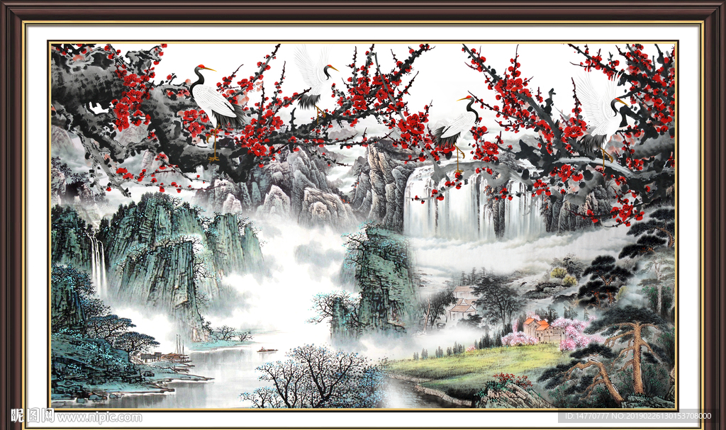 国画梅花
