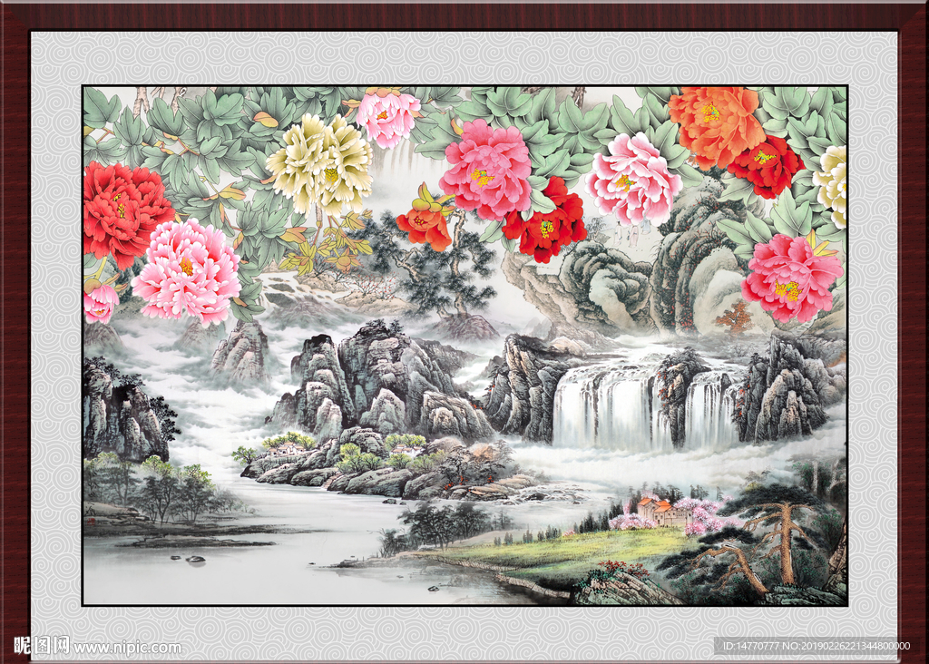 国画牡丹