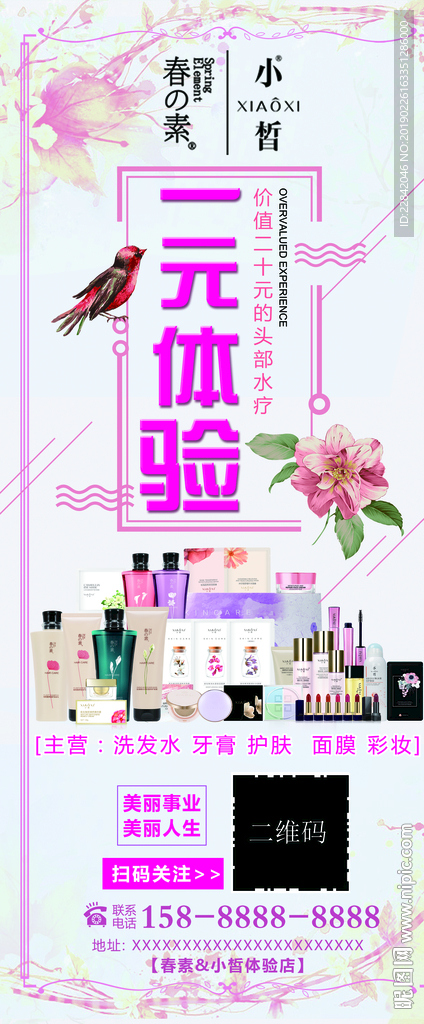 春素  小皙  展架