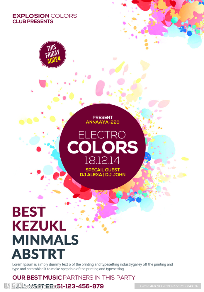 精美色彩海报设计