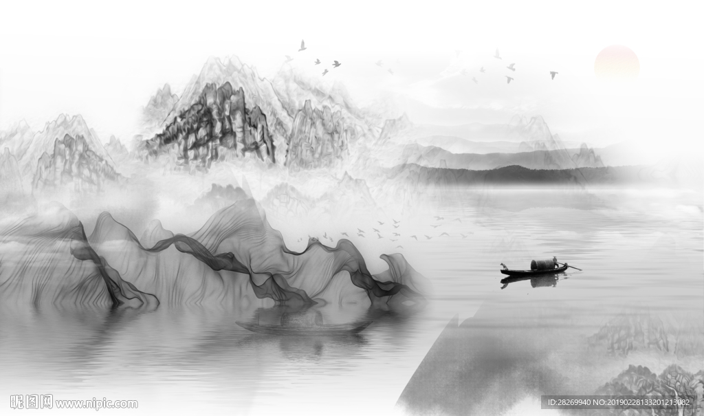 抽象山水
