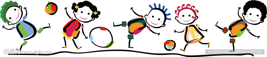 卡通小孩