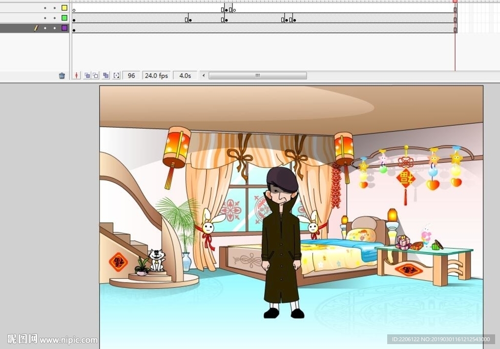 男子快速换衣服4秒动画
