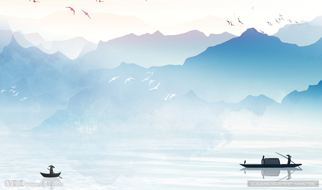 山水壁画
