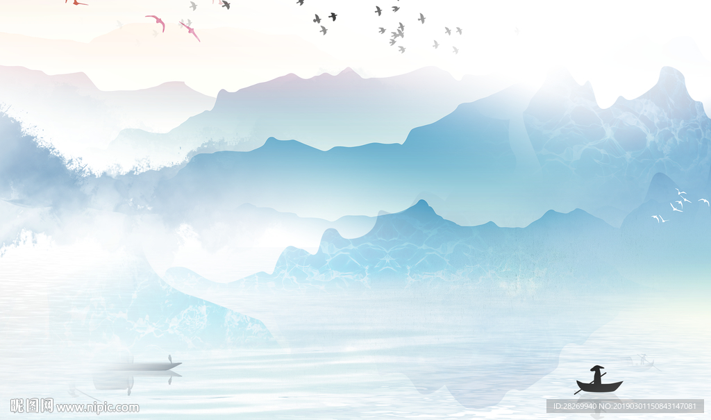 山水壁画