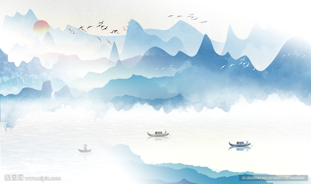 新中式水墨画