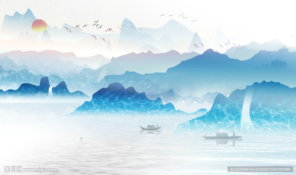 新中式水墨画