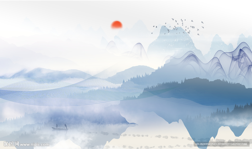 新中式背景