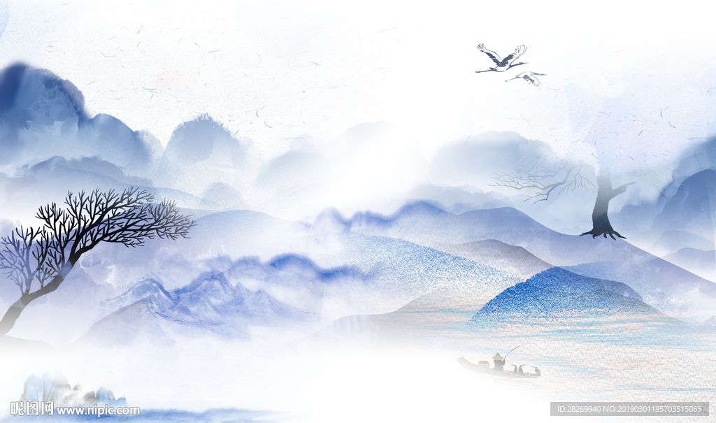 山水壁画