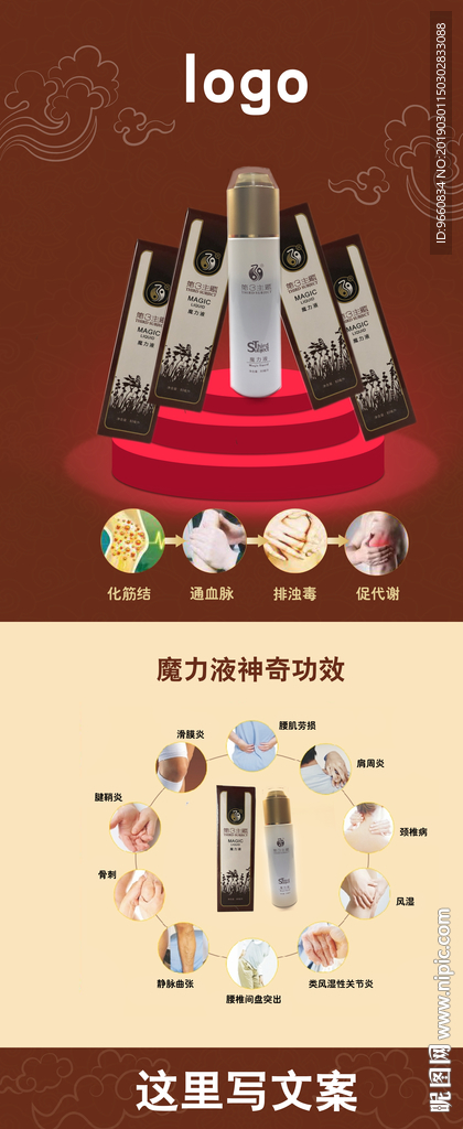 魔力液 减肥展架