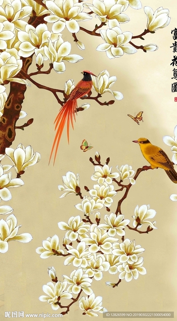 兰花玄关图