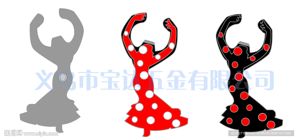 西班牙舞女开瓶器冰箱贴