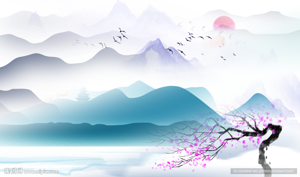 新中式背景