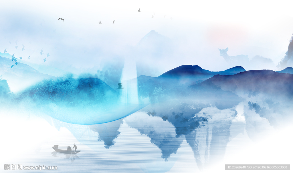 简约山水