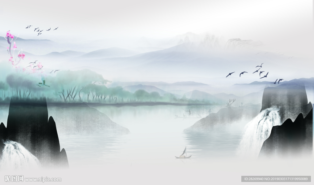 新中式背景