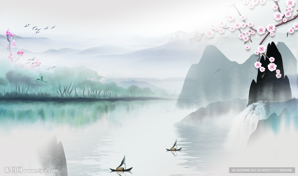 新中式背景