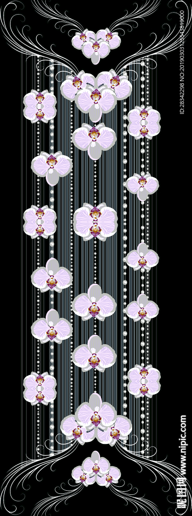 蝴蝶兰定位花