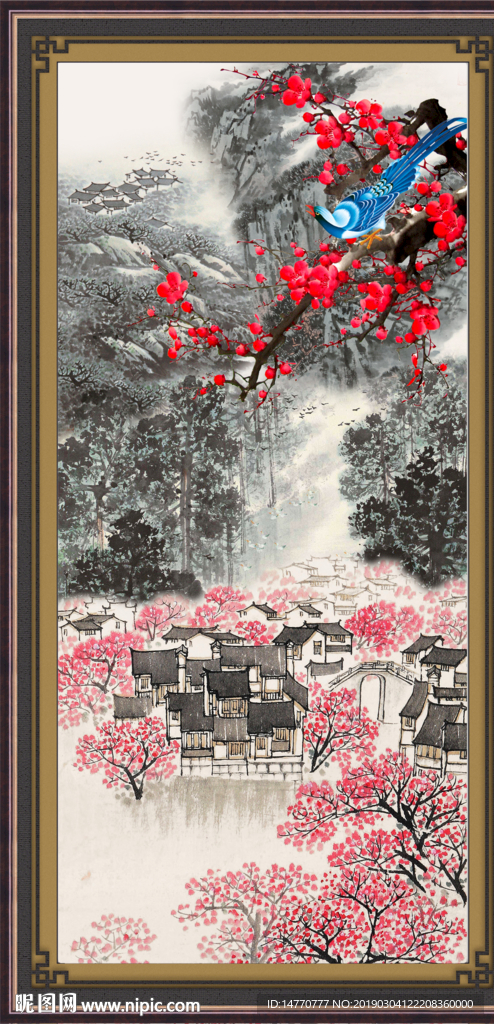国画梅花