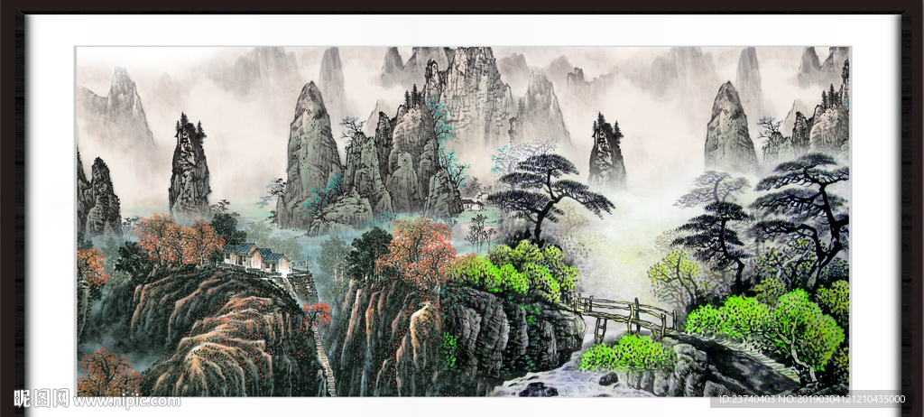巨幅山水画