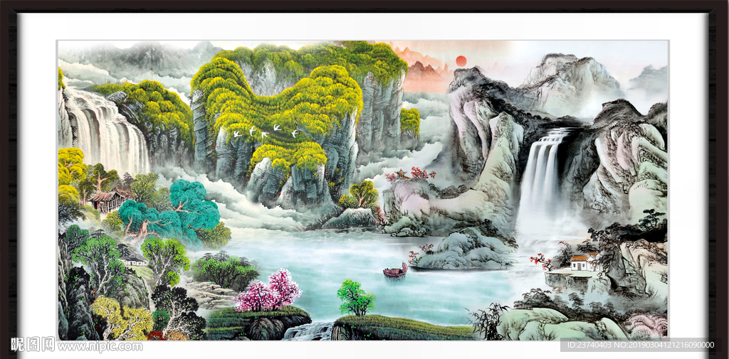 巨幅山水画