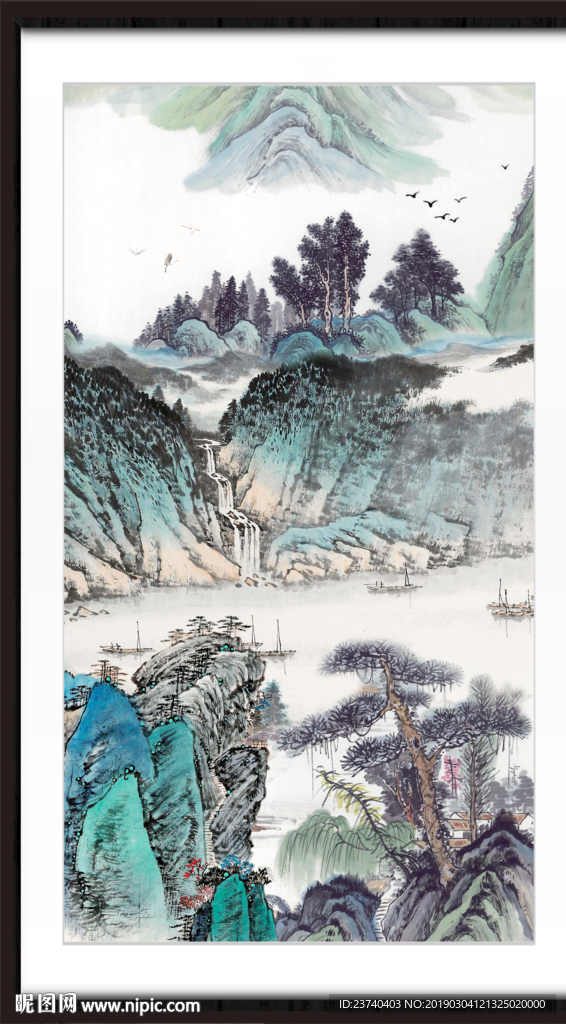 巨幅山水画