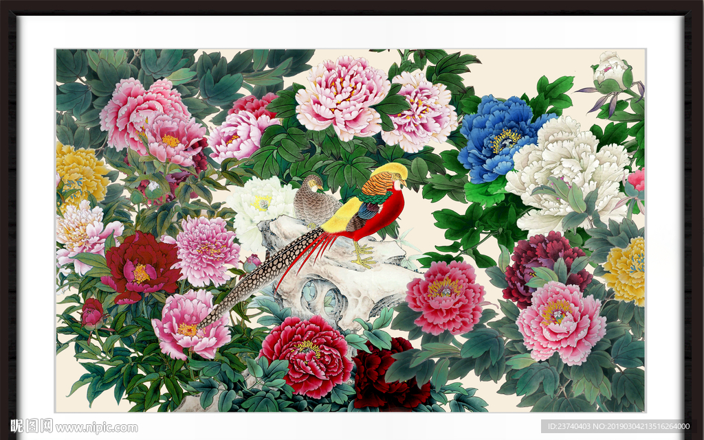 牡丹国画