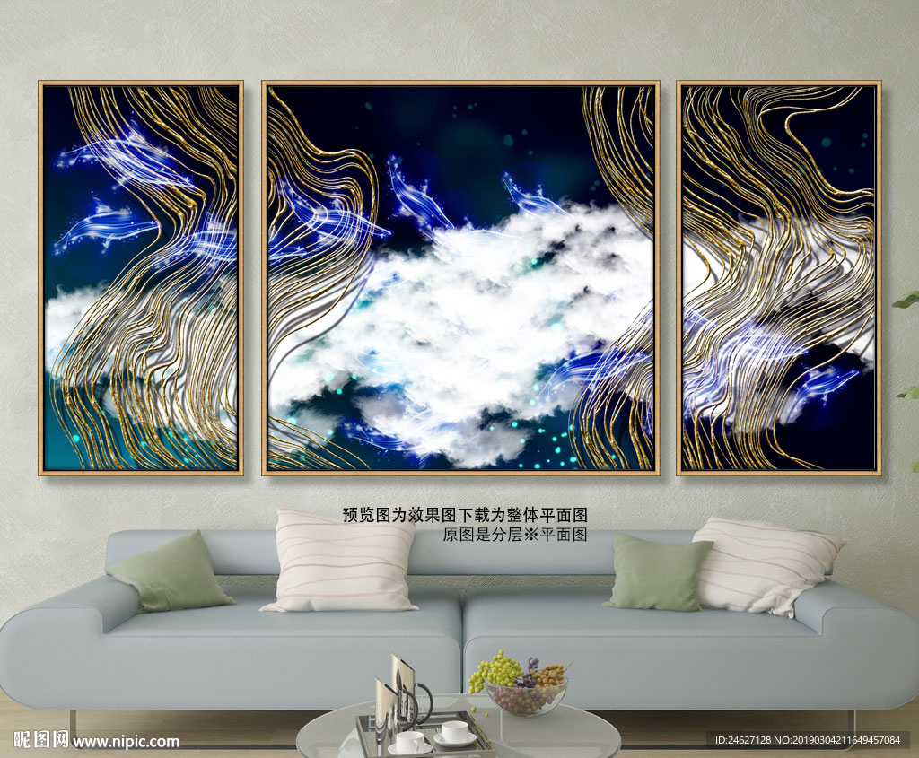 线条晶瓷画