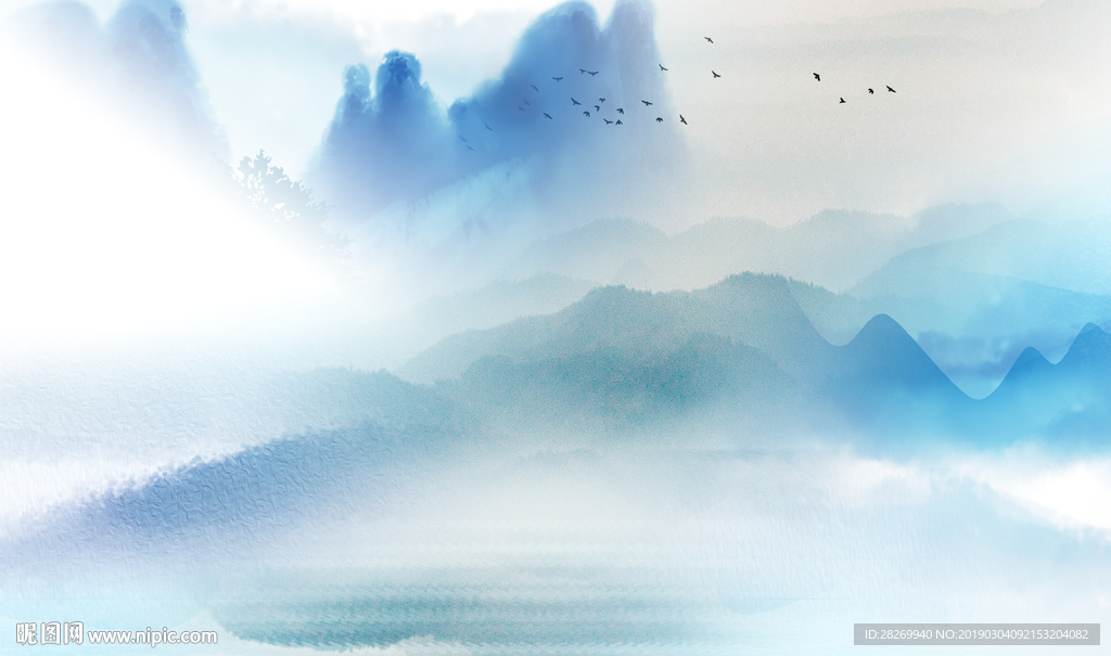 山水壁画