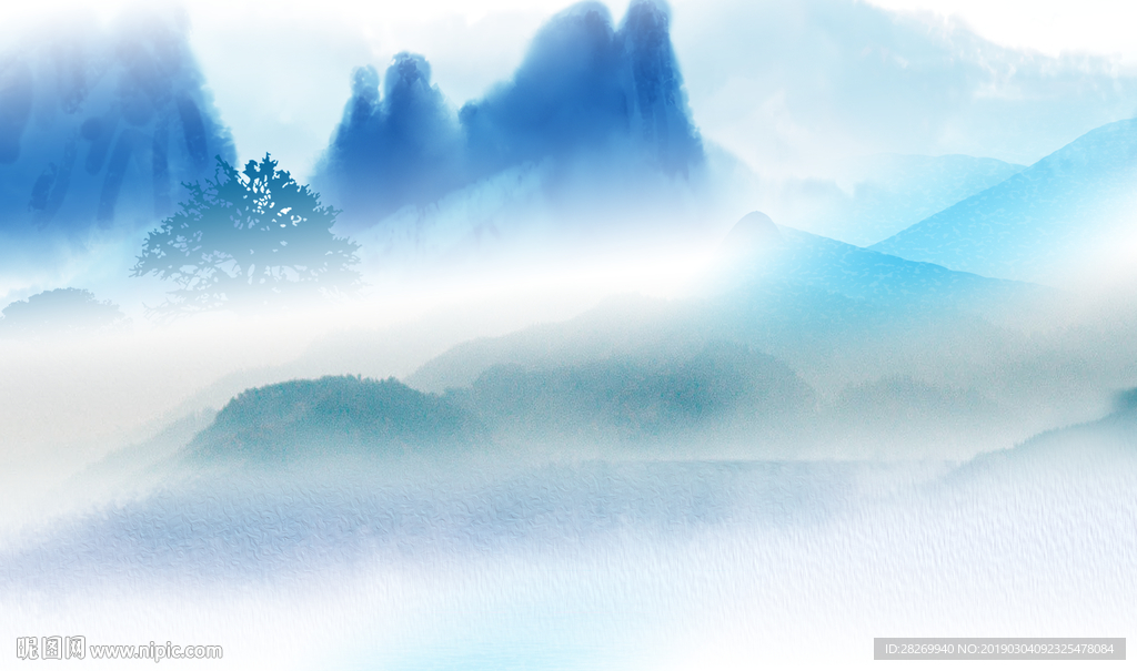 山水壁画