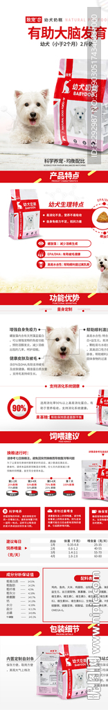 宠物猫狗粮详情页面设计