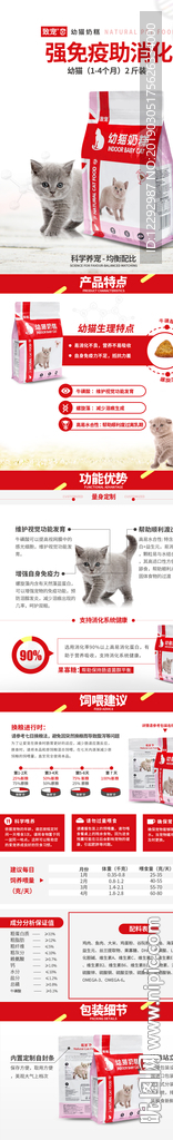 宠物猫狗粮详情页面设计