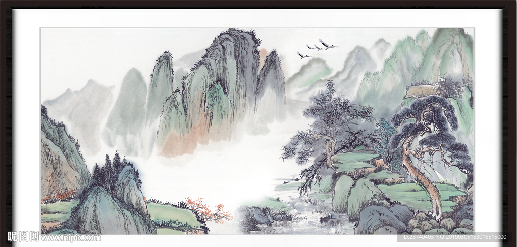 巨幅山水