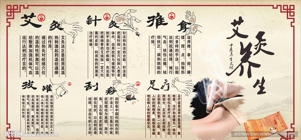 中医养生文化展板