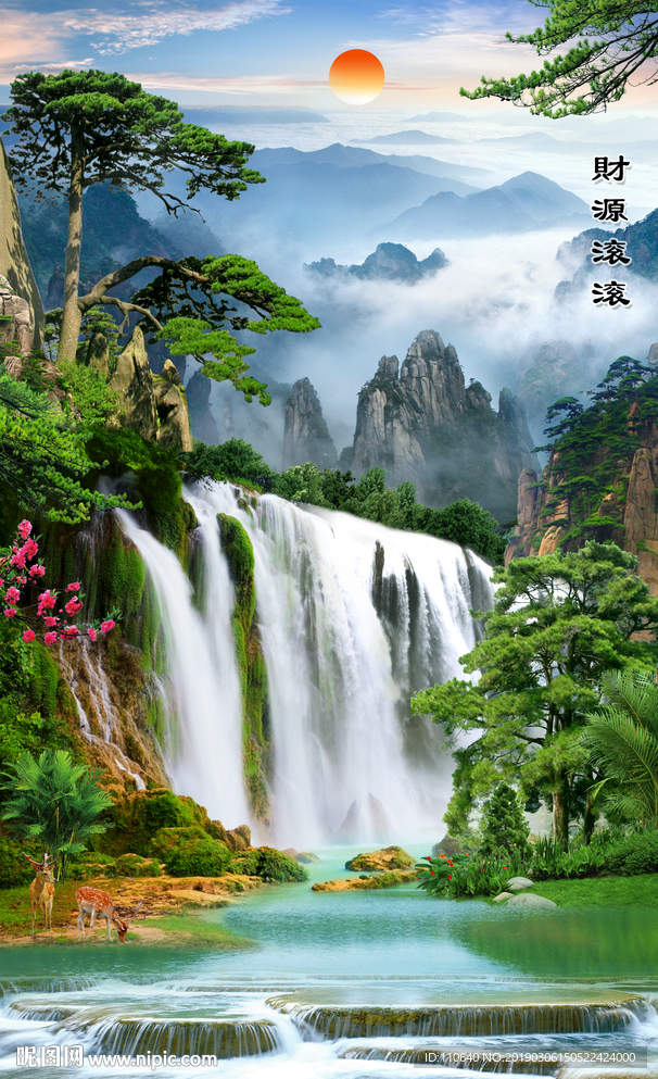 玄关风水画