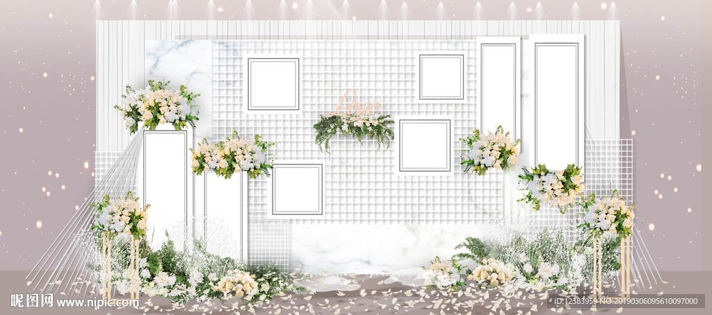 香槟色大理石婚礼