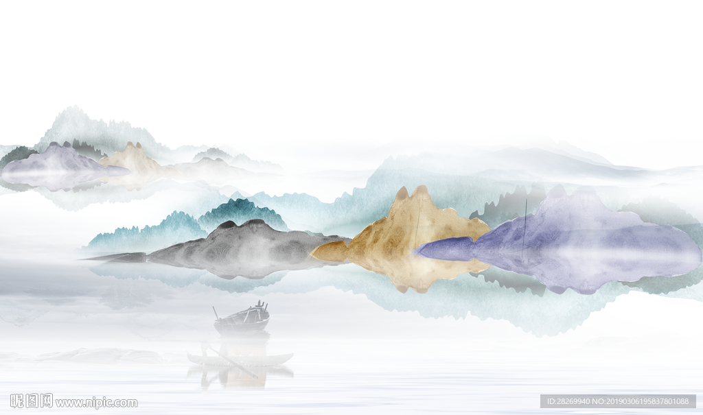 水墨画设计图__psd分层素材_psd分层素材_设计图库_昵图网nipic.com