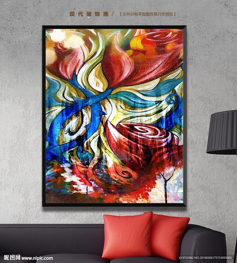 抽象油画