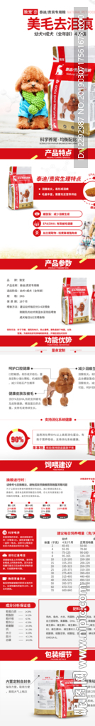 宠物猫狗粮详情页面设计