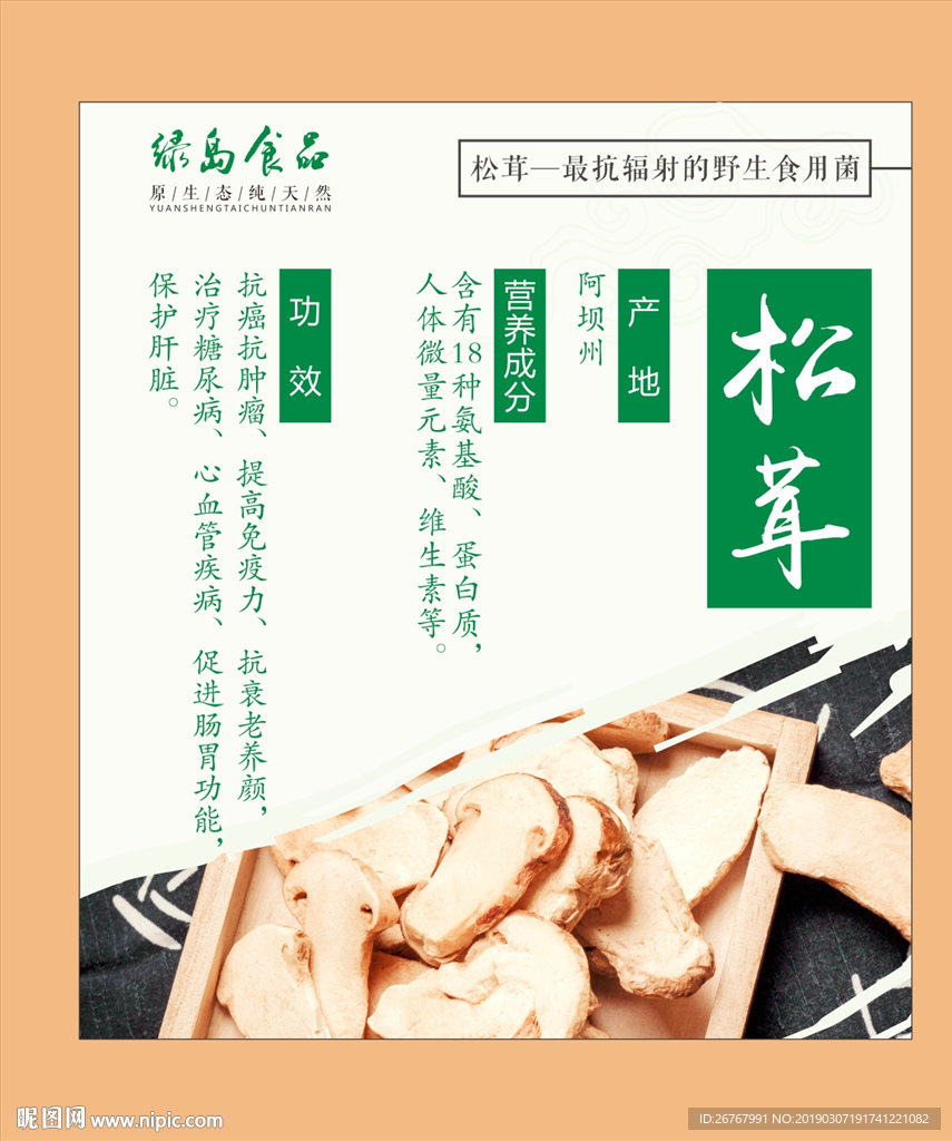 松茸美食海报