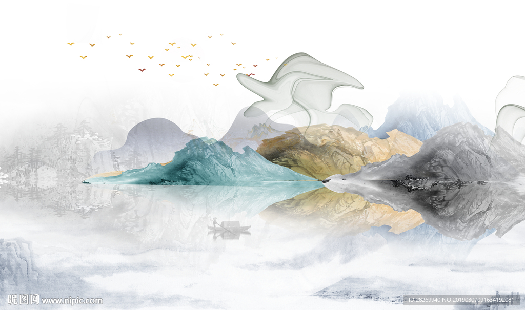 现代水墨画