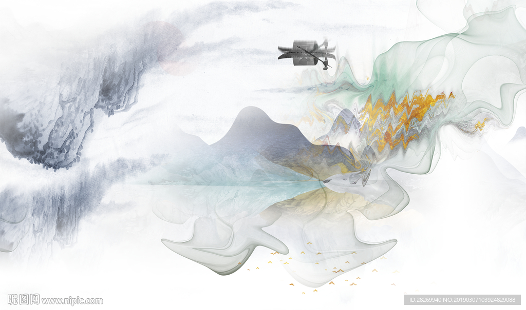 水墨山水画