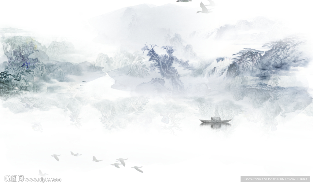 中式无框画