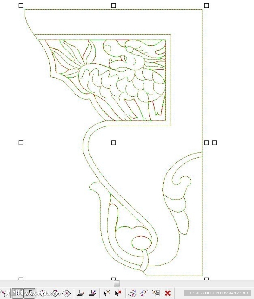 镂空线雕麒麟门板瑞兽精雕浮雕