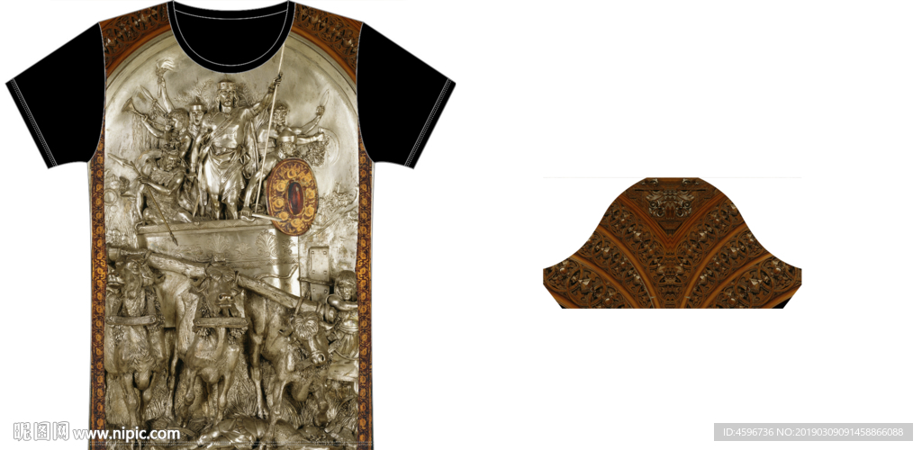 男装 T恤 数码 印花 图案