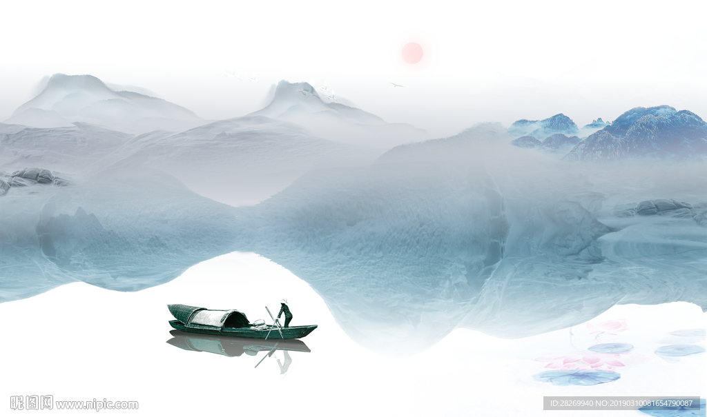 油画山水