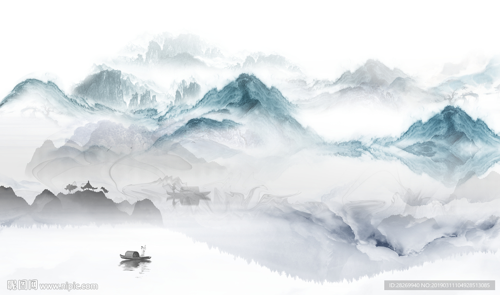 新中式水墨画